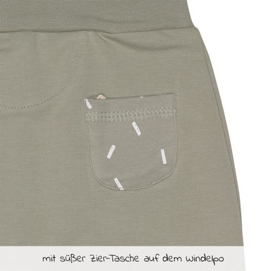 Lässig Organic cotton pants - Olive - Gr. 50/56