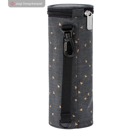Lässig Insulated Bag Casual Bottle Holder Single - Dotted Lines - Ebony
