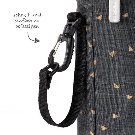 Lässig Insulating bag Casual Bottle Holder Single - Triangle - Dark Grey