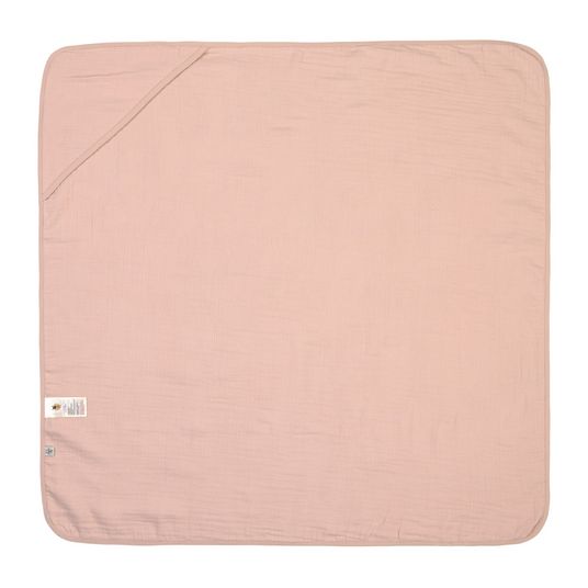 Lässig Kapuzenhandtuch Muslin 90 x 90 cm - Powder Pink
