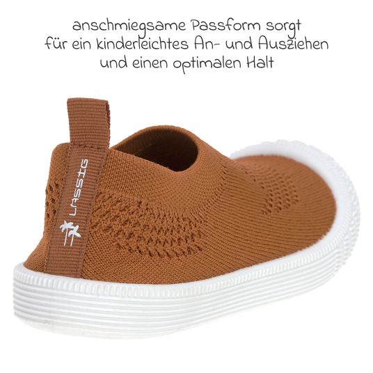 Lässig Kinder-Schuh / Badeschuh Allround Sneaker - Caramel - Gr. 24