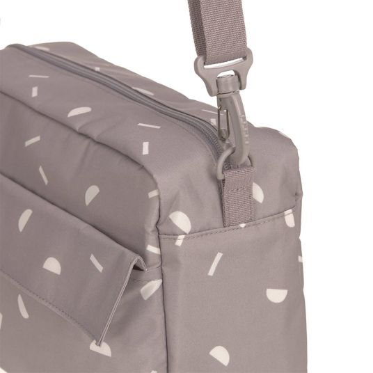 Lässig Kinderwagentasche Buggy Organizer Bag - Blocks Taupe