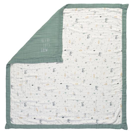 Lässig Crawling & cuddling blanket Heavenly Soft - bamboo 100 x 100 cm - Garden Explorer