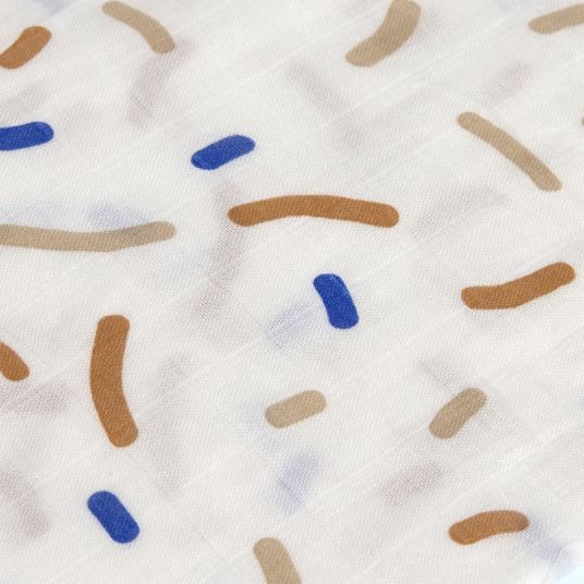 Lässig Krabbel- & Kuscheldecke Heavenly Soft Blanket 100 x 100 cm - Little Mateys - Sprinkles Royal Blue