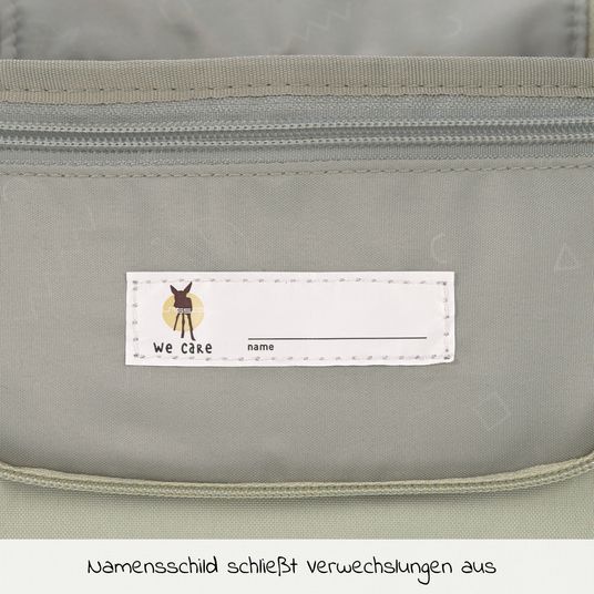Lässig Kulturtasche Mini Washbag - Happy Prints - Light Olive