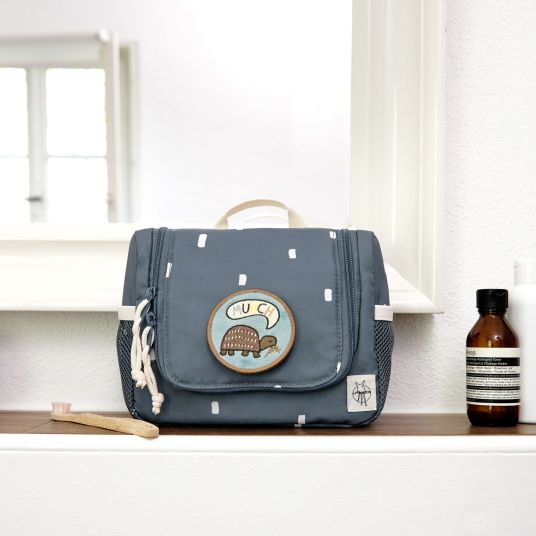 Lässig Kulturtasche Mini Washbag - Happy Prints - Midnight Blue