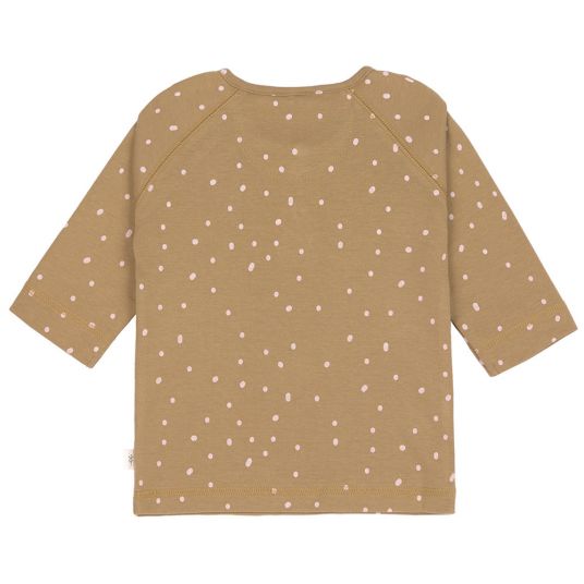 Lässig Organic cotton long sleeve shirt - Dots Curry - size 74/80