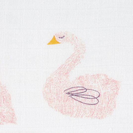 Lässig Mulltuch 3er Pack Heavenly Soft Swaddle L - Bambus 80 x 80 cm - Little Water Swan