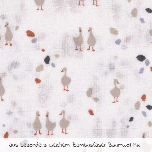 Lässig Mulltuch 3er Pack Heavenly Soft Swaddle L - Bambus 80 x 80 cm - Tiny Farmer - Speckles