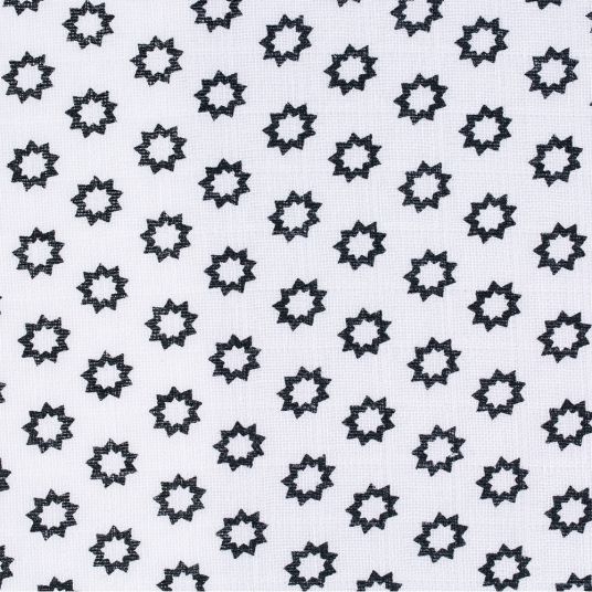 Lässig Mulltuch 3er Pack Swaddle & Burp Blanket L 85 x 85 cm - Little Chums Stars - White