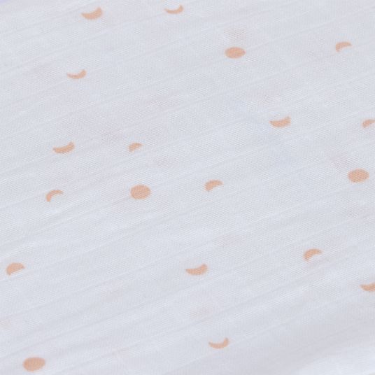 Lässig 3-pack swaddle L organic cotton 85 x 85 cm - Moon - Peach