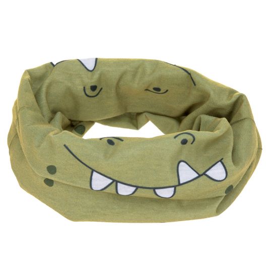 Lässig Multifunctional scarf Flexi-Loop Kids - Crocodile - Olive