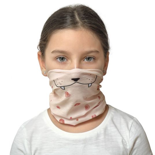 Lässig Multifunctional scarf Flexi-Loop Kids - Leopard - Rose