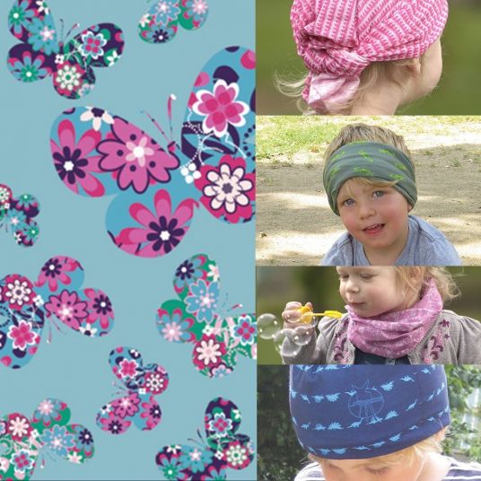 Lässig Multifunctional scarf Twister Baby - Spring Butterfly