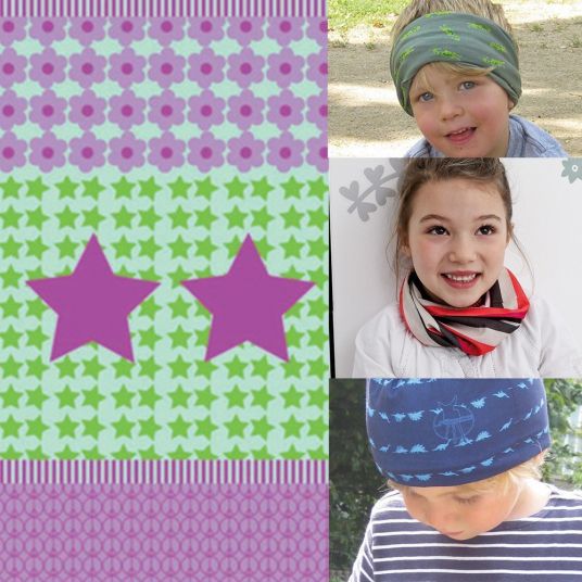 Lässig Multifunctional scarf Twister Kids - Starlight Magenta