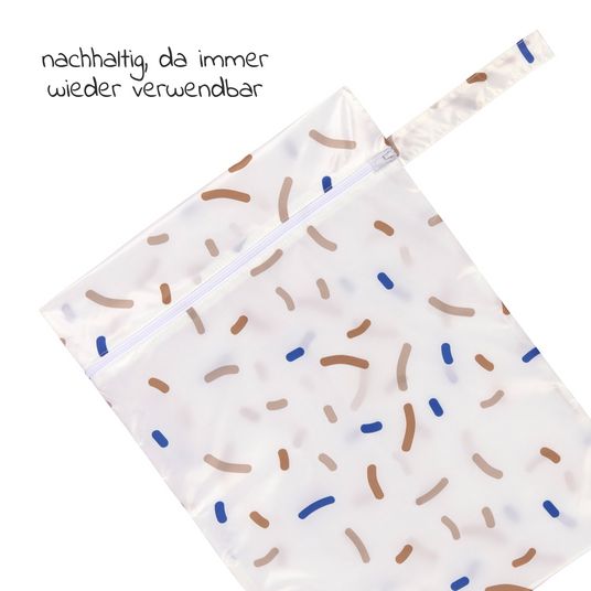 Lässig Nasstasche 2er Pack Wet Bag - Little Mateys - Royal Blue