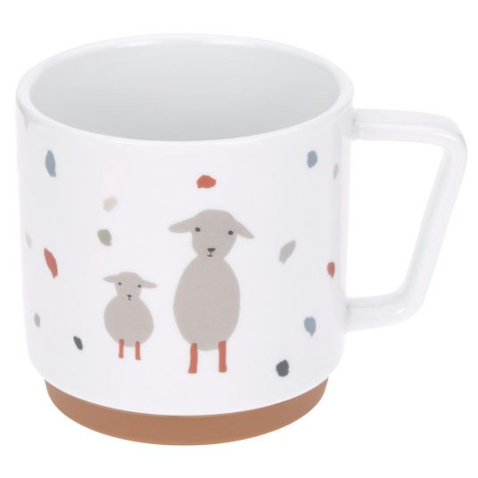 Lässig Porcelain cup non-slip - Tiny Farmer - Sheep & Goose