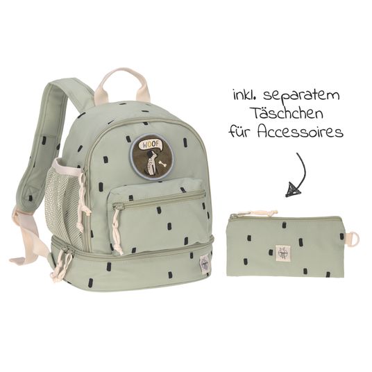 Lässig Rucksack Mini Backpack - Happy Prints - Light Olive