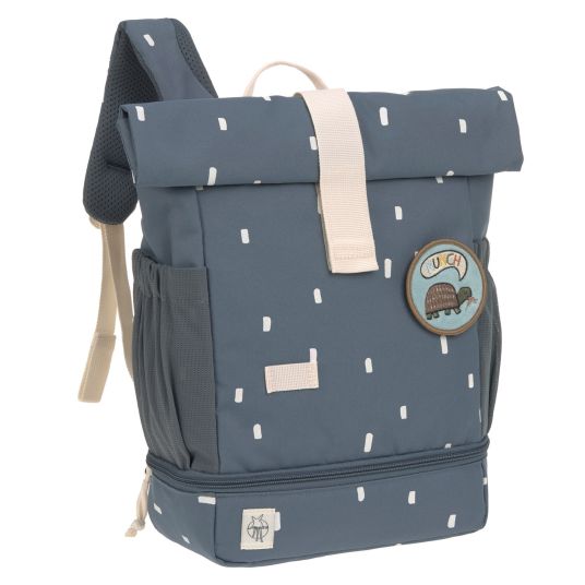 Lässig Rucksack Mini Rolltop Backpack - Happy Prints - Midnight Blue