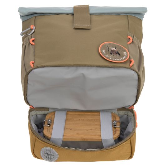 Lässig Backpack Mini Rolltop Backpack - Nature Olive