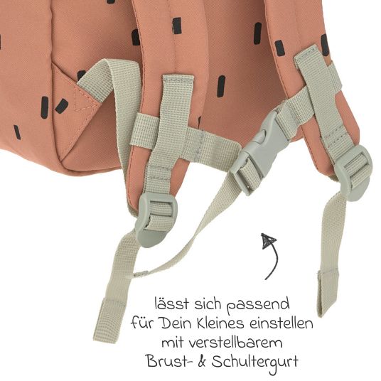 Lässig Rucksack Mini Square Backpack - Happy Prints - Caramel