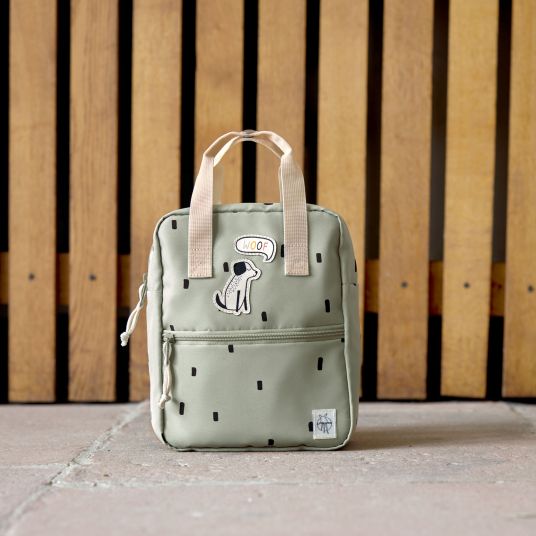 Lässig Rucksack Mini Square Backpack - Happy Prints - Light Olive