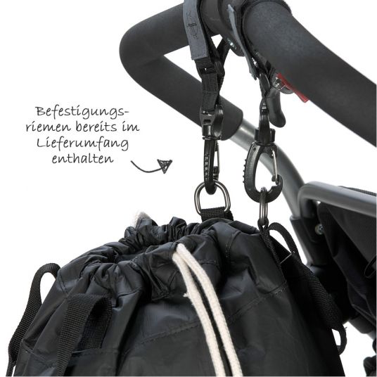 Lässig Backpack / Gym Bag Green Label Tyve String Bag - Black