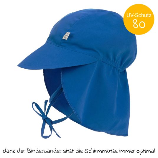 Lässig Schirmmütze mit Nackenschutz LSF Sun Protection Flap Hat - Blue - Gr. 50/51