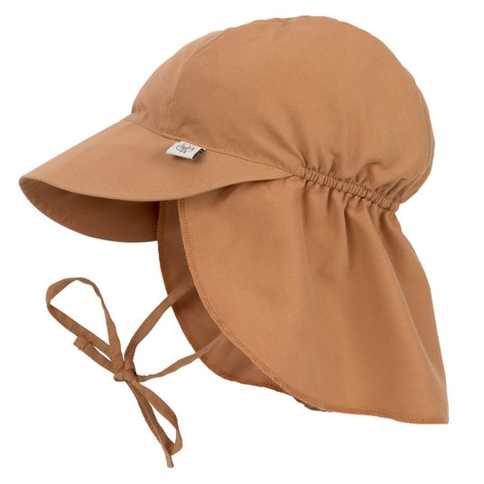 Lässig Schirmmütze mit Nackenschutz LSF Sun Protection Flap Hat - Caramel - Gr. 43/45