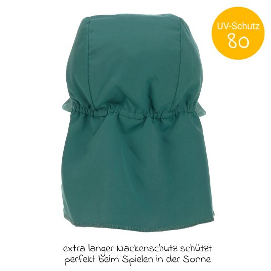 Lässig Schirmmütze mit Nackenschutz LSF Sun Protection Flap Hat - Green - Gr. 46/49