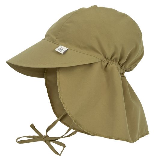Lässig Peaked cap with neck protection SPF Sun Protection Flap Hat - Moss - Size 43/45