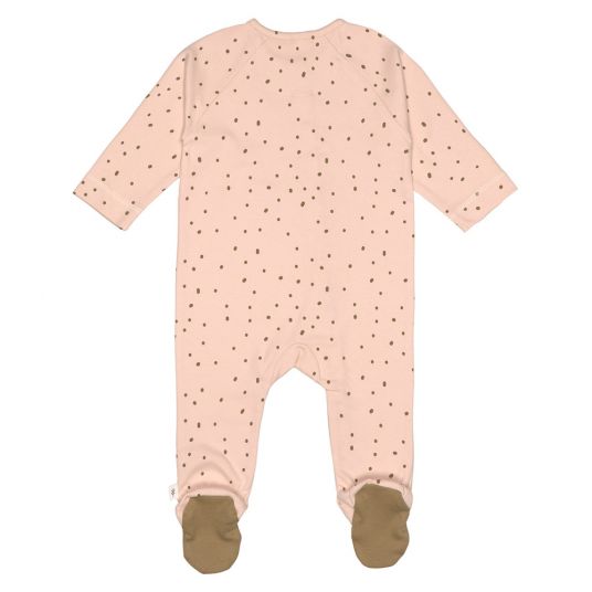 Lässig Schlafanzug Pyjama aus Bio-Baumwolle - Dots Powder Pink - Gr. 50/56