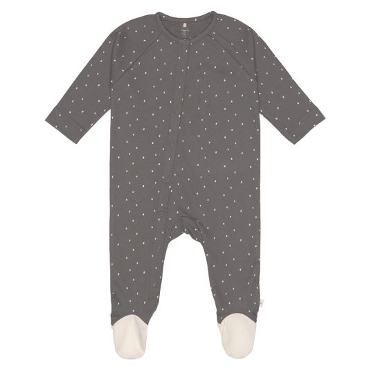 Lässig Schlafanzug Pyjama aus Bio-Baumwolle - Spots Anthracite - Gr. 50/56