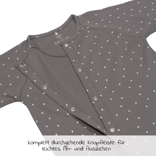 Lässig Organic cotton pajamas - Spots Anthracite - size 50/56
