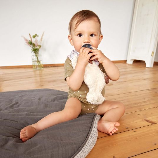 Lässig Snuffle Knitted Baby Comforter GOTS - Tiny Farmer - Sheep