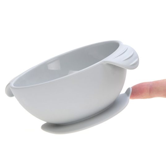Lässig Silicone tray with suction cup - Grey