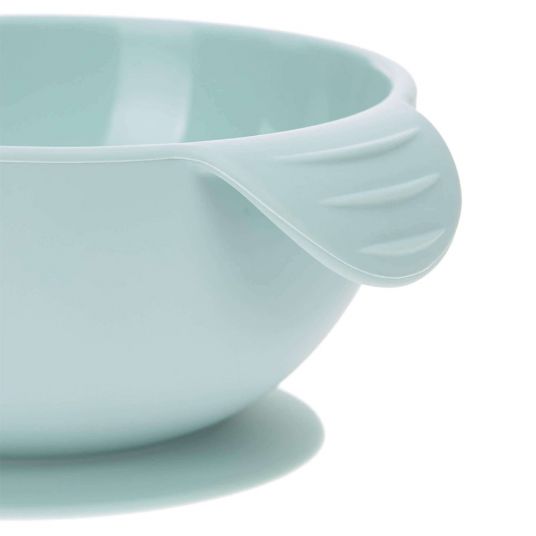 Lässig Silicone Bowl with Suction Base - Light Blue