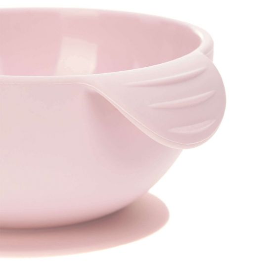 Lässig Silicone Bowl with Suction Base - Light Pink