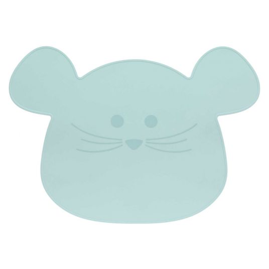 Lässig Silicone placemat - Little Chums Mouse - Blue