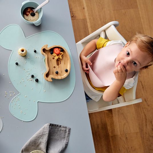 Lässig Silicone placemat - Little Chums Mouse - Blue
