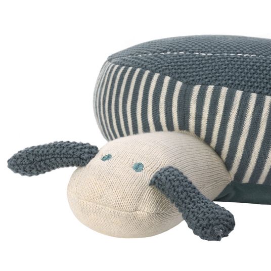 Lässig Sitzkissen Knitted Pouf aus Bio-Baumwolle 58 x 32 cm - Garden Explorer Snail
