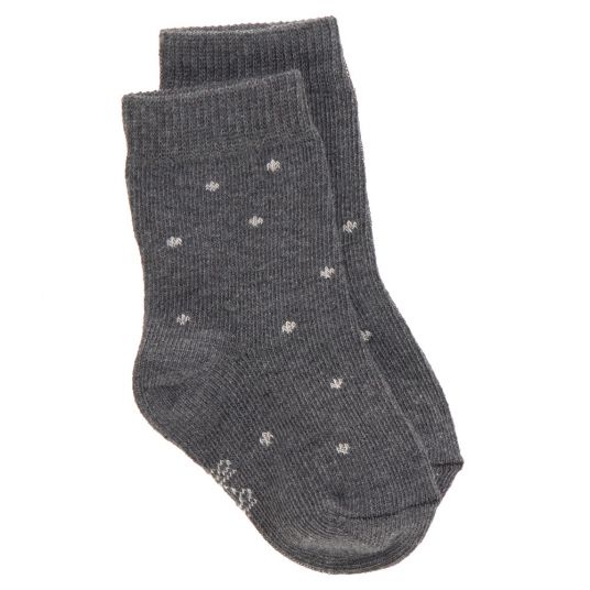 Lässig Socken 3er Pack aus Bio-Baumwolle - Grey - Gr. 12-14