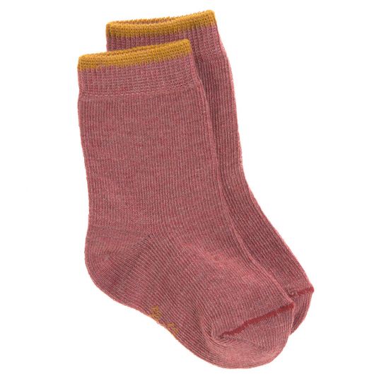 Lässig Socken 3er Pack aus Bio-Baumwolle - Rosewood - Gr. 12-14