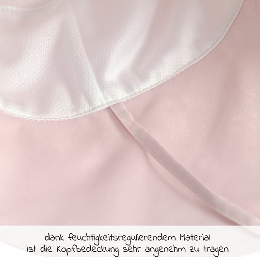 Lässig Sonnen-Hut mit Nackenschutz LSF Sun Protection Long Neck Hat - Light Pink - Gr. 43/45