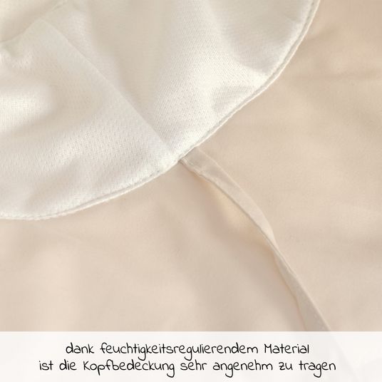 Lässig Sonnen-Hut mit Nackenschutz LSF Sun Protection Long Neck Hat - Milky - Gr. 43/45