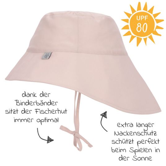 Lässig Sonnen-Hut mit Nackenschutz LSF Sun Protection Long Neck Hat - Powder Pink - Gr. 43/45