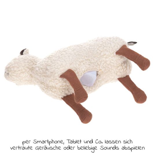Lässig Spieluhr aus Bio-Baumwolle mit Bluetooth-Lautsprecher - Tiny Farmer Sheep