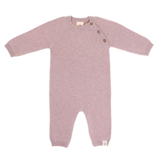 Lässig Knit Overall GOTS - Garden Explorer Light Pink - Size 50/56