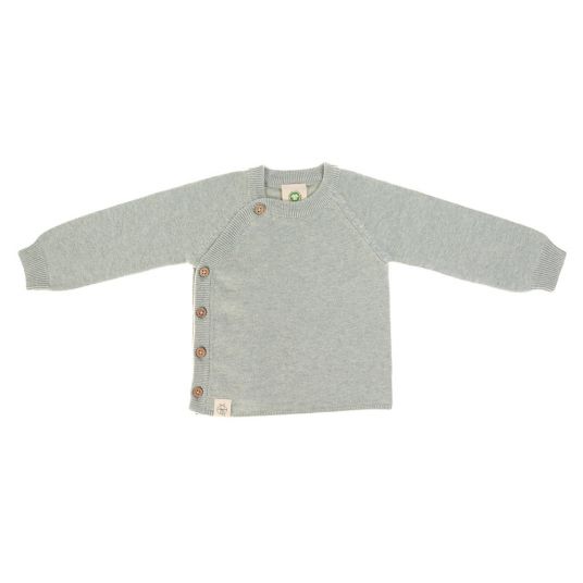 Lässig Knitted sweater Kimono GOTS - Garden Explorer Aqua Grey - size 50/56