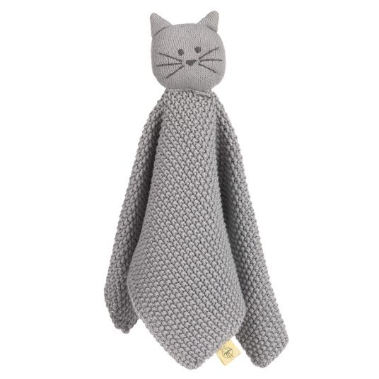 Lässig Organic cotton knitted snuggle cloth - Little Chums Cat